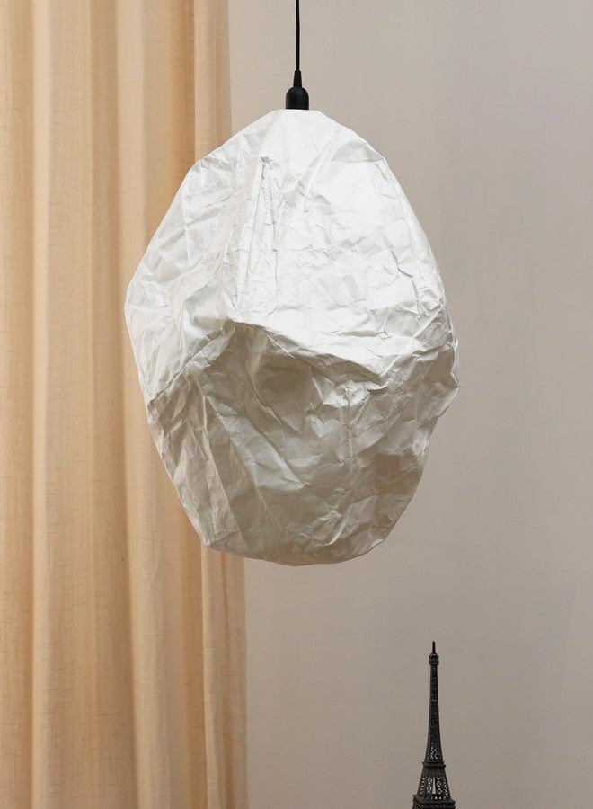 FIG Living Sky Pendant Lamp (Off White) | Handmade Ceiling Lampshade | Best for Dining Room, Living Room, Hallway, Cafe & Restaurant | Modern Design | (Bulb not Included) - Image 2